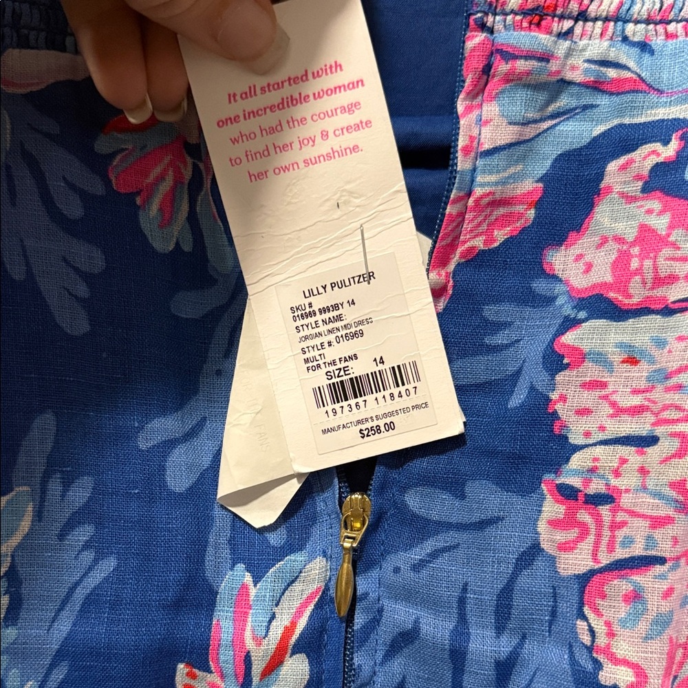 Lilly Pulitzer Jorigan Linen Midi Dress - Picture 8 of 10